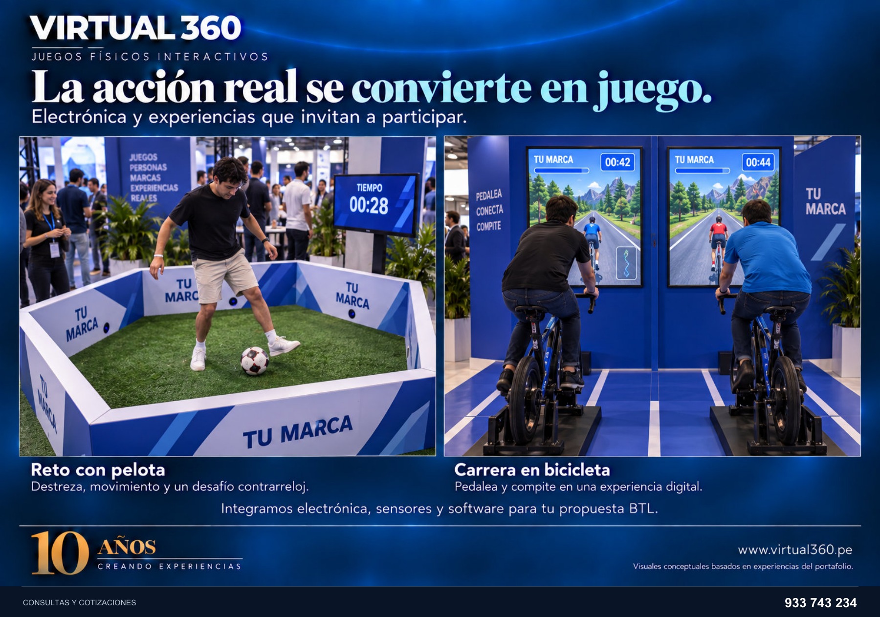 Reto con pelota. Imagen referencial del catálogo.